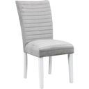 The appearance of Acme Elizaveta Side Chair Set Of 2 In Gray Velvet And White High Gloss Finish designed by ACME in the modern / contemporary interior design. This grey piece of furniture was selected by 1StopBedrooms from Elizaveta Collection to add a touch of cosiness and style into your home. Sku: DN00815. Material: Wood.
