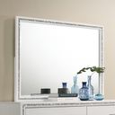 The appearance of Acme Haiden Mirror In White Finish designed by ACME in the modern / contemporary interior design. This white piece of furniture was selected by 1StopBedrooms from Haiden Collection to add a touch of cosiness and style into your home. Sku: 28454. Material: Wood.