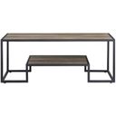 The appearance of Acme Idella Coffee Table designed by ACME in the industrial interior design. This rustic oak and black piece of furniture  was selected by 1StopBedrooms from Idella Collection to add a touch of cosiness and style into your home. Sku: LV00324. Material: Wood.