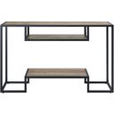 The appearance of Acme Idella Sofa Table designed by ACME in the industrial interior design. This rustic oak and black piece of furniture  was selected by 1StopBedrooms from Idella Collection to add a touch of cosiness and style into your home. Sku: LV00887. Material: Wood.