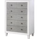 Acme Katia Chest In Rustic Gray and White Finish