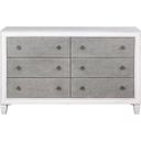 Acme Katia Dresser In Rustic Gray And White Finish