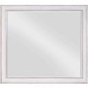 Acme Katia Mirror In Rustic Gray And White Finish