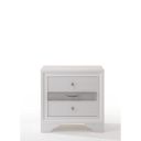 The appearance of Acme Naima 3 Drawer Nightstand in White designed by ACME in the modern / contemporary interior design. This white piece of furniture was selected by 1StopBedrooms from Naima Collection to add a touch of cosiness and style into your home. Sku: 25773. Material: Wood.
