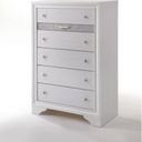 The appearance of Acme Naima 6 Drawer Chest in White designed by ACME in the modern / contemporary interior design. This white piece of furniture was selected by 1StopBedrooms from Naima Collection to add a touch of cosiness and style into your home. Sku: 25776. Material: Wood.