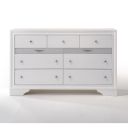 The appearance of Acme Naima 9 Drawer Dresser in White designed by ACME in the modern / contemporary interior design. This white piece of furniture was selected by 1StopBedrooms from Naima Collection to add a touch of cosiness and style into your home. Sku: 25775. Material: Wood.
