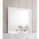 The appearance of Acme Naima Mirror in White designed by ACME in the modern / contemporary interior design. This white piece of furniture was selected by 1StopBedrooms from Naima Collection to add a touch of cosiness and style into your home. Sku: 25774. Material: Wood.