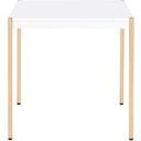 The appearance of Acme Otrac End Table designed by ACME in the modern / contemporary interior design. This white and gold piece of furniture  was selected by 1StopBedrooms from Otrac Collection to add a touch of cosiness and style into your home. Sku: LV00035. Material: Wood.