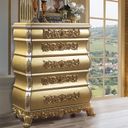 The appearance of Acme Seville Chest In Gold Finish designed by ACME in the transitional interior design. This gold piece of furniture  was selected by 1StopBedrooms from Seville Collection to add a touch of cosiness and style into your home. Sku: BD00455. Material: Wood.