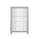 The appearance of Acme Sliverfluff Chest In Mirrored and Champagne Finish designed by ACME in the glam interior design. This champagne piece of furniture was selected by 1StopBedrooms from Sliverfluff Collection to add a touch of cosiness and style into your home. Sku: BD00247. Material: Wood.