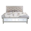 The appearance of Acme Sliverfluff Eastern King Bed With Storage In Champagne Finish designed by ACME in the glam interior design. This champagne piece of furniture was selected by 1StopBedrooms from Sliverfluff Collection to add a touch of cosiness and style into your home. Sku: BD00241EK1;BD00241EK2;BD00241EK3. Bed Type: Storage Bed. Material: Wood. Bed Size: Eastern King.