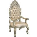 The appearance of Acme Sorina Arm Chair Set Of 2 In Antique Gold Finish designed by ACME in the transitional interior design. This antique gold piece of furniture  was selected by 1StopBedrooms from Sorina Collection to add a touch of cosiness and style into your home. Sku: DN01210. Material: Wood.