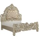 The appearance of Acme Sorina Eastern King Bed In Antique Gold Finish designed by ACME in the transitional interior design. This antique gold piece of furniture  was selected by 1StopBedrooms from Sorina Collection to add a touch of cosiness and style into your home. Sku: BD01241EK1;BD01241EK2;BD01241EK3. Bed Type: Panel Bed. Material: Wood. Bed Size: Eastern King.