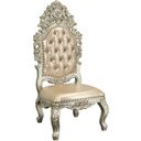 The appearance of Acme Sorina Side Chair Set Of 2 In Antique Gold Finish designed by ACME in the transitional interior design. This antique gold piece of furniture  was selected by 1StopBedrooms from Sorina Collection to add a touch of cosiness and style into your home. Sku: DN01209. Material: Wood.