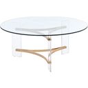 The appearance of Acme Sosi Coffee Table designed by ACME in the modern / contemporary interior design. This gold piece of furniture  was selected by 1StopBedrooms from Sosi Collection to add a touch of cosiness and style into your home. Sku: LV01083. Material: Metal.