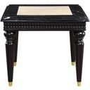 The appearance of Acme Tayden End Table With Marble Top designed by ACME in the transitional interior design. This black piece of furniture was selected by 1StopBedrooms from Tayden Collection to add a touch of cosiness and style into your home. Sku: LV01159. Material: Wood.