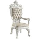 The appearance of Acme Vanaheim Arm Chair Set Of 2 In Beige And Antique White Finish designed by ACME in the transitional interior design. This antique white piece of furniture was selected by 1StopBedrooms from Vanaheim Collection to add a touch of cosiness and style into your home. Sku: DN00680. Material: Wood.