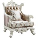 The appearance of Acme Vanaheim Chair With 1 Pillow designed by ACME in the transitional interior design. This antique white piece of furniture was selected by 1StopBedrooms from Vanaheim Collection to add a touch of cosiness and style into your home. Sku: LV00805. Material: Wood.