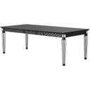 The appearance of Varian II Dining Table In Mirrored And Black Finish designed by ACME in the glam interior design. This black piece of furniture was selected by 1StopBedrooms from Varian Ii Collection to add a touch of cosiness and style into your home. Sku: DN00590. Material: Wood. Table Top Shape: Rectangular. Size: 40" x 90".