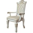 The appearance of Acme Vendom Arm Chair set Of 2 In Antique Pearl Finish designed by ACME in the transitional interior design. This antique pearl piece of furniture was selected by 1StopBedrooms from Vendome Collection to add a touch of cosiness and style into your home. Sku: DN01349. Material: Wood.