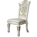 The appearance of Vendom Side Chair set Of 2 In Antique Pearl Finish designed by ACME in the transitional interior design. This antique pearl piece of furniture was selected by 1StopBedrooms from Vendome Collection to add a touch of cosiness and style into your home. Sku: DN01347. Material: Wood.