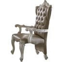 The appearance of Acme Versailles Arm Chair Set Of 2 In Bone White designed by ACME in the rustic / southwestern interior design. This bone white piece of furniture was selected by 1StopBedrooms from Versailles Collection to add a touch of cosiness and style into your home. Sku: 61133. Material: Wood.