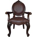 The appearance of Acme Versailles Arm Chair Set Of 2 In Cherry Finish designed by ACME in the transitional interior design. This cherry piece of furniture was selected by 1StopBedrooms from Versailles Collection to add a touch of cosiness and style into your home. Sku: DN01393. Material: Wood.