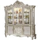 The appearance of Acme Versailles Buffet w/Hutch in Bone White designed by ACME in the rustic / southwestern interior design. This bone white piece of furniture was selected by 1StopBedrooms from Versailles Collection to add a touch of cosiness and style into your home. Sku: 61134H;61135B. Material: Wood.