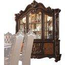 The appearance of Acme Versailles Buffet w/Hutch in Cherry Oak designed by ACME in the rustic / southwestern interior design. This brown piece of furniture was selected by 1StopBedrooms from Versailles Collection to add a touch of cosiness and style into your home. Sku: 61104H;61105B. Material: Wood.