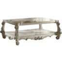 The appearance of Acme Versailles Coffee Table Bone White designed by ACME in the rustic / southwestern interior design. This white piece of furniture was selected by 1StopBedrooms from Versailles Collection to add a touch of cosiness and style into your home. Sku: 82123. Material: Wood.