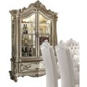 The appearance of Acme Versailles Curio in Bone White 61153 designed by ACME in the rustic / southwestern interior design. This white piece of furniture was selected by 1StopBedrooms from Versailles Collection to add a touch of cosiness and style into your home. Sku: 61153TOP;61154BASE. Material: Wood.