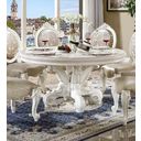 Acme Versailles Round Dining Table With Single Pedestal In White