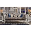 The appearance of Versailles Sofa With 7 Pillows In Ivory and White designed by ACME in the transitional interior design. This ivory and white piece of furniture was selected by 1StopBedrooms from Versailles Collection to add a touch of cosiness and style into your home. Sku: LV01394. Material: Wood.