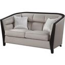 The appearance of Acme Zemocryss Loveseat With 2 Pillows designed by ACME in the transitional interior design. This beige piece of furniture was selected by 1StopBedrooms from Zemocryss Collection to add a touch of cosiness and style into your home. Sku: 54236. Material: Wood.