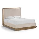 Adagio Fabric Upholstered Queen Bed In Brown