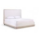 Adagio Fabric Upholstered Queen Bed In Natural