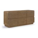Adagio Solid Wood and Oak Veneer Dresser In Brown