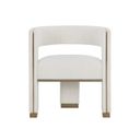 Adamina Dining Armchair In Rhea Light Barley