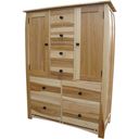 The appearance of Adamstown Natural Double Door Chest designed by A-America in the transitional interior design. This brown piece of furniture  was selected by 1StopBedrooms from Adamstown Collection to add a touch of cosiness and style into your home. Sku: ADANT5610. Material: Wood.