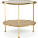The appearance of Adele Round End Table In Gold designed by Century Furniture in the transitional interior design. This gold piece of furniture was selected by 1StopBedrooms from Monarch Collection to add a touch of cosiness and style into your home. Sku: MN5577. Material: Metal.