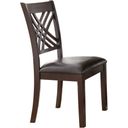 The appearance of Adrian Dark Brown Side Chair Set of 2 designed by Steve Silver in the modern / contemporary interior design. This brown piece of furniture was selected by 1StopBedrooms from Adrian Collection to add a touch of cosiness and style into your home. Sku: AD600S. Material: Wood.