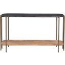 Adrienne Rectangle Console Table In Dark Brown and Natural