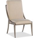 The appearance of Affinity Gray Slope Side Chair Set of 2 designed by Hooker in the transitional interior design. This beige piece of furniture  was selected by 1StopBedrooms from Affinity Collection to add a touch of cosiness and style into your home. Sku: 6050-75510-GRY. Material: Fabric.