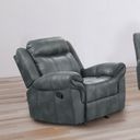 Agata Glider Recliner In Dark Gray