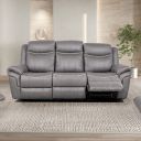 The appearance of Agata Sofa In Warm Gray designed by Furniture of America in the transitional interior design. This warm gray piece of furniture was selected by 1StopBedrooms from Agata Collection to add a touch of cosiness and style into your home. Sku: NX6001WG-SF. Material: Leather.