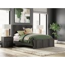 Agrander Queen Panel Bed In Dark Brown
