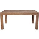 The appearance of Aiden Fixed Top Dining Table In Weathered Natural designed by Alpine in the transitional interior design. This weathered natural piece of furniture was selected by 1StopBedrooms from Aiden Collection to add a touch of cosiness and style into your home. Sku: 3348-01. Table Top Shape: Rectangular. Material: Solid Pine. Size: 36" x 74".