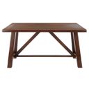 The appearance of Ainslee Rectangle Dining Table in Brown designed by Safavieh in the modern / contemporary interior design. This brown piece of furniture was selected by 1StopBedrooms from Ainslee Collection to add a touch of cosiness and style into your home. Sku: DTB9217A. Material: Wood. Table Top Shape: Rectangular. Size: 36" x 57".
