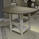 The appearance of Al Fresco Drop Leaf Table In Graphite and White designed by Liberty in the transitional interior design. This graphite/white piece of furniture was selected by 1StopBedrooms from Al Fresco Collection to add a touch of cosiness and style into your home. Sku: 741-T4242. Table Top Shape: Square. Size: 42" x 42". Material: Solid Rubberwood.
