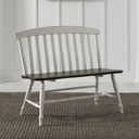 The appearance of Al Fresco Slat Back Bench In Graphite and White designed by Liberty in the transitional interior design. This graphite/white piece of furniture was selected by 1StopBedrooms from Al Fresco Collection to add a touch of cosiness and style into your home. Sku: 741-C9000B. Material: Solid Rubberwood.